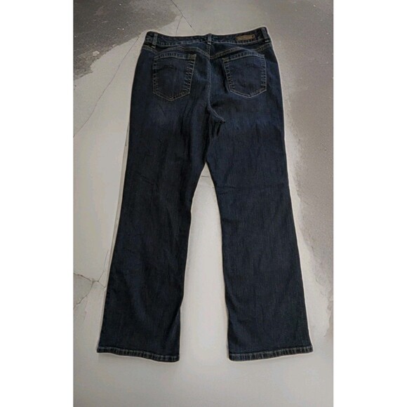 Ruff Hewn Women's Size 18 Blue Straight Leg Dark Wash Stretch Jeans - Picture 2 of 8